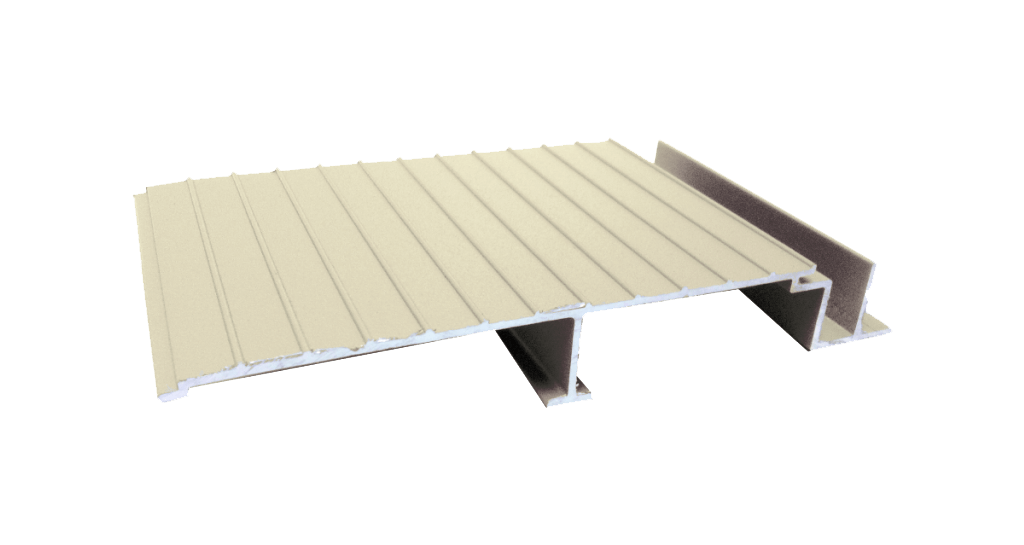 AridDek Waterproof Deck System | Sandstone Aluminum Deck Board Sample